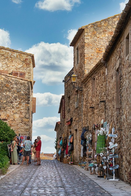 cobblestone paving