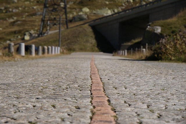 cobblestone paving