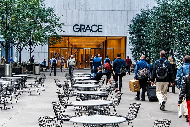 shopping center paving
