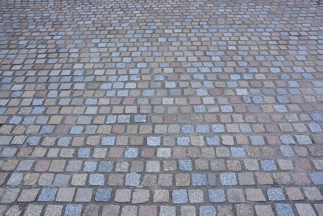 cobblestone paving