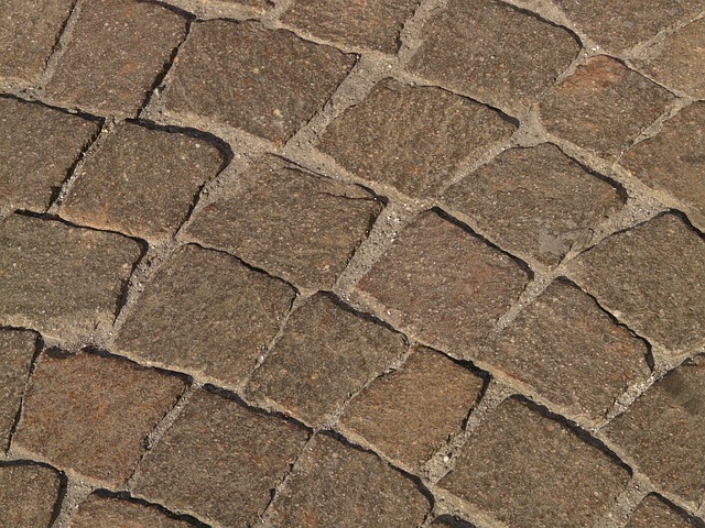 cobblestone paving