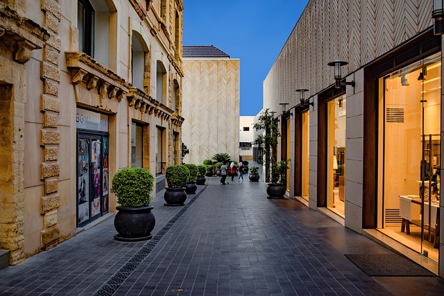 shopping center paving